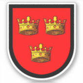 Attributed Arms of St. Etheldreda (Audrey) - 1 Up Aufkleber (Vorderseite)