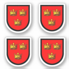 Attributed Arms of St. Etheldreda (Audrey) - 4-Up Aufkleber