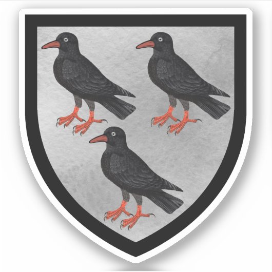 Attributes Arms of St. Thomas Becket - 1Up Silver Aufkleber (Vorderseite)