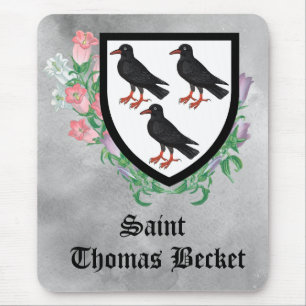 Attributes Arms of St. Thomas Becket Mousepad