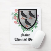 Attributes Arms of St. Thomas Becket Mousepad (Mit Mouse)