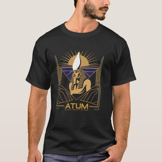 Atum Ancient Ägyptisch Sun God Creator Solar Deity T-Shirt (Vorderseite)