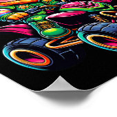 Atv 4 Wheeler Leprechaun Kinder Mens Womens St Pat Poster (Ecke)