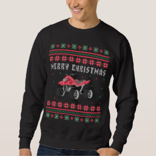ATV 4 Wheeler Ugly Christmas Sweater Sweatshirt