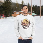 ATV Adventure Dog Papa und Mutter abseits der Fahr Sweatshirt