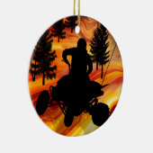 ATV auf der Straße von der Hölle Keramikornament (Rechts)