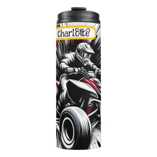 ATV-Fahrer: Explosionsgefahr Thermosbecher (Vorderseite)