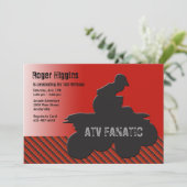 ATV Fan-Einladung Einladung (Stehend Vorderseite)