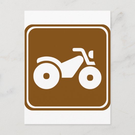 ATV Highway-Zeichen Postkarte (Vorderseite)