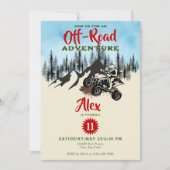ATV Monster Truck Off Road Adventure Geburtstag Einladung (Vorderseite)