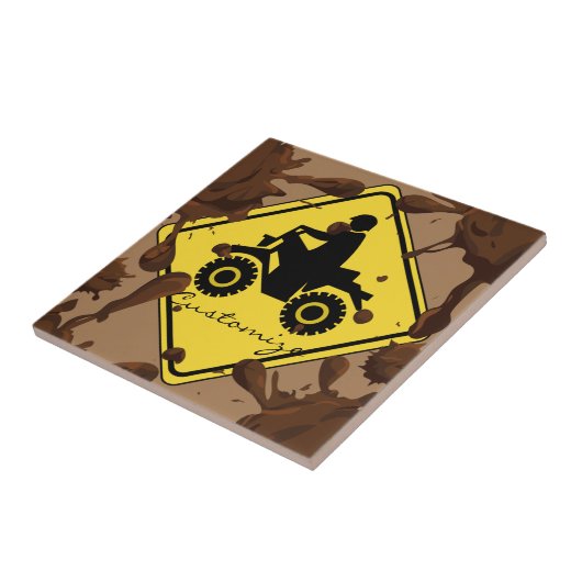 ATV Mudding Sign Thunder_Cove Fliese (Seite)