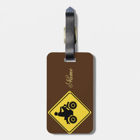 ATV Mudding Sign Thunder_Cove Gepäckanhänger (Rückseite vertikal)