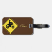 ATV Mudding Sign Thunder_Cove Gepäckanhänger (Rückseite horizontal)