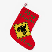 ATV Mudding Sign Thunder_Cove Kleiner Weihnachtsstrumpf (Vorderansicht (hängend))