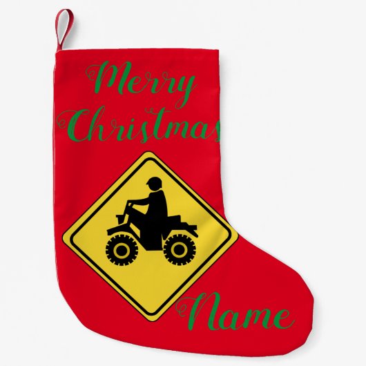 ATV Mudding Sign Thunder_Cove Kleiner Weihnachtsstrumpf (Vorderseite)