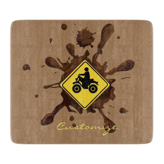 ATV Mudding Sign Thunder_Cove Schneidebrett (Vorderseite)
