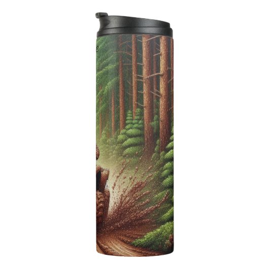 ATV Mudding: Wald außerhalb der Straße Thrill Thermosbecher (Nach rechts gedreht)