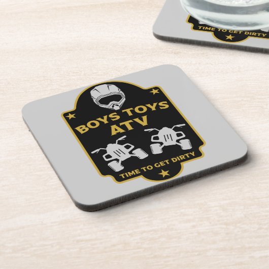 Atv Quad Abenteuer Getränkeuntersetzer (Linke Seite)