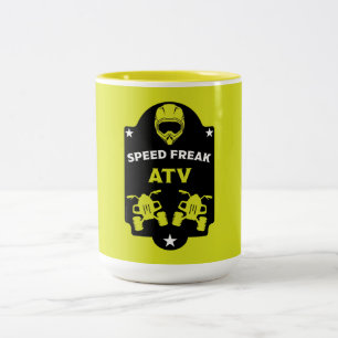 Atv Quad Abenteuer r Zweifarbige Tasse