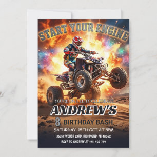ATV-Quad-Bike-Geburtstagseinladung  Einladung