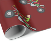 ATV Quad Bike Geschenkpapier (Rolleneckpunkt)