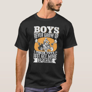 ATV Quad Biker Vier-Rad Vintage Jungen nie Gro T-Shirt