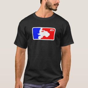 ATV Red Blue Red Logo Quad Biker Gift T-Shirt