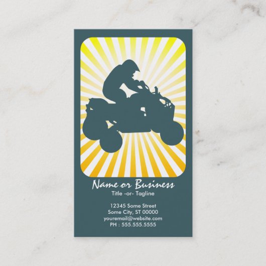 atv: Retro Strahlen: Visitenkarte (Vorderseite)