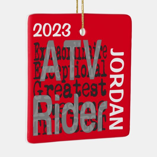 ATV Rider Extraordinaire CUSTOM Keramikornament (Rechts)