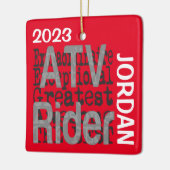 ATV Rider Extraordinaire CUSTOM Keramikornament (Links)