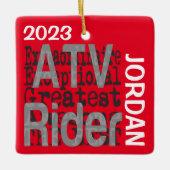 ATV Rider Extraordinaire CUSTOM Keramikornament (Vorderseite)