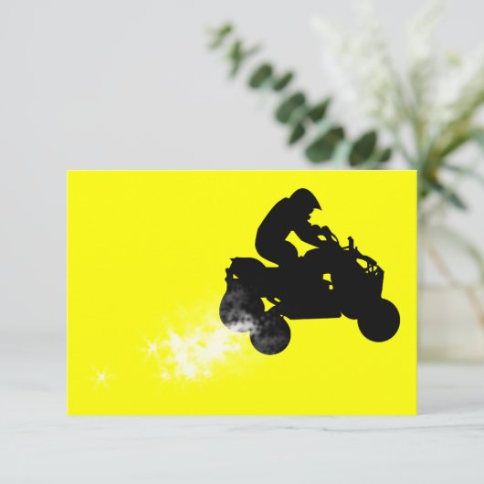 ATV: Schmutzweg Einladung (Stehend Vorderseite)