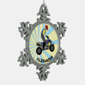 ATV SCHNEEFLOCKEN Zinn-Ornament (Links)