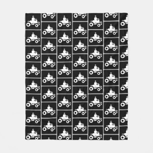 ATV-Symbol-Muster Fleecedecke (Vorderseite)