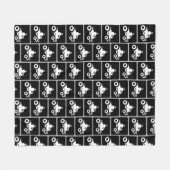 ATV-Symbol-Muster Fleecedecke (Vorderseite (Horizontal))