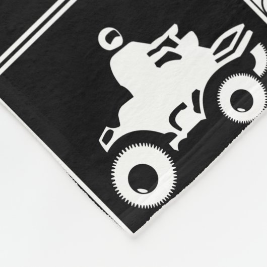 ATV-Symbol-Muster Fleecedecke (Ecke)
