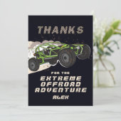 ATV UTV Offroad Abenteuer Extreme Sports Car Club Dankeskarte (Stehend Vorderseite)