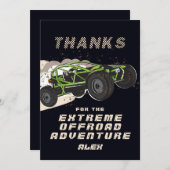 ATV UTV Offroad Abenteuer Extreme Sports Car Club Dankeskarte (Vorne/Hinten)