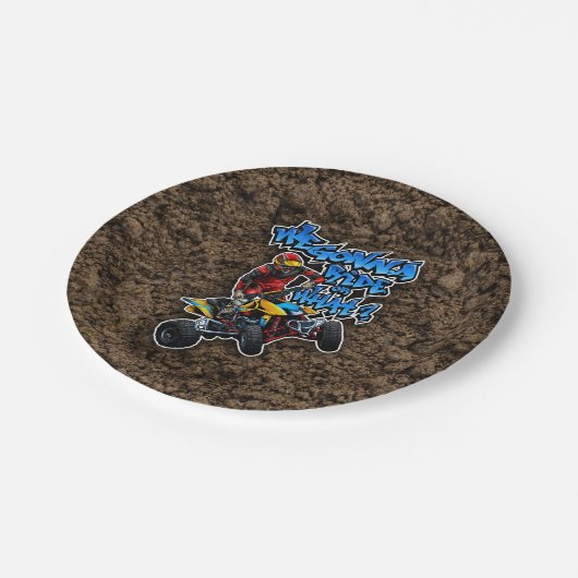 ATV - Wir fahren oder was? Pappteller (Schrägansicht)