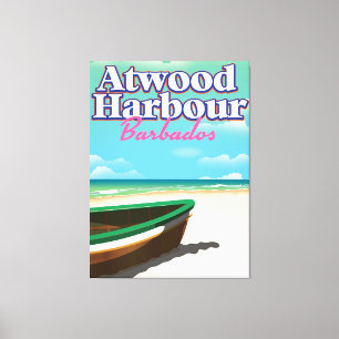 Atwood Harbour Bahamas Reiseplakat Leinwanddruck