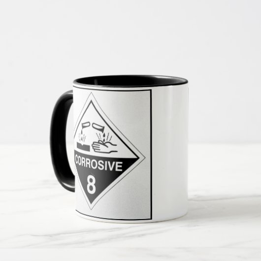 ÄTZENDER KAFFEE TASSE (Vorderseite Links)