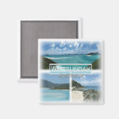 AU0111 Oceanica, Australien, Whitsunday, Kühlschra Magnet (Vorderseite/Rückseite)