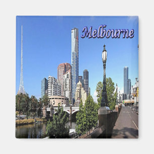 AU047 MELBOURNE, Australien, Ozeanien, Kühlschrank Magnet