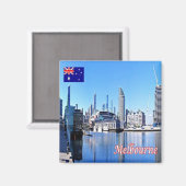 AU051 MELBOURNE, Australien, Ozeanien, Kühlschrank Magnet (Vorderseite/Rückseite)