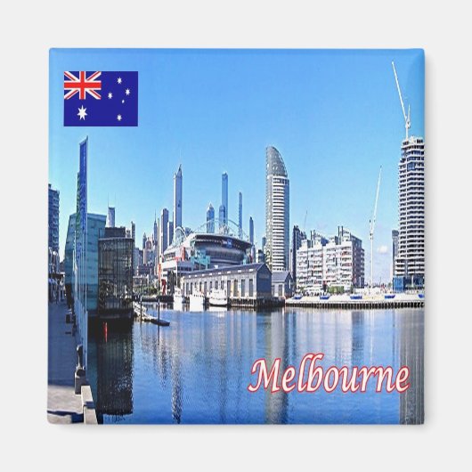 AU051 MELBOURNE, Australien, Ozeanien, Kühlschrank Magnet (Vorne)