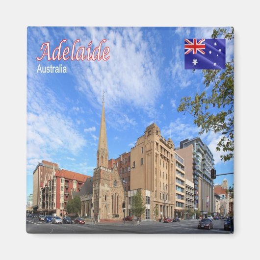 AU085 ADELAIDE, Australien, Ozeanien, Kühlschrank Magnet (Vorne)