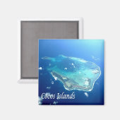 AU101 COCOS INSEL, Australien, Ozeanien, Kühlschra Magnet (Vorderseite/Rückseite)