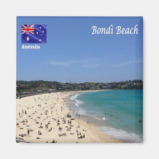 AU110 BONDI BEACH, Australien, Ozeanien, Kühlschra Magnet (Vorne)