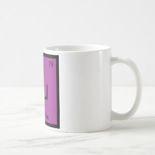 Au - Auberginen-Auberginen-Chemie-Periodensystem Kaffeetasse