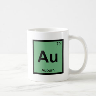 Au - Auburn Maine Chemie Periodensystem Symbol Kaffeetasse
